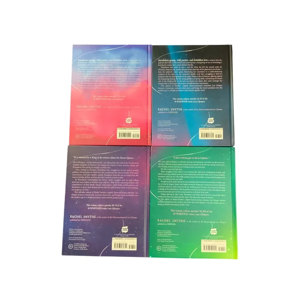 Lore Olympus Volumes 1-4 Hardcover Book Set Rachel Smythe Graphic Novels NEW